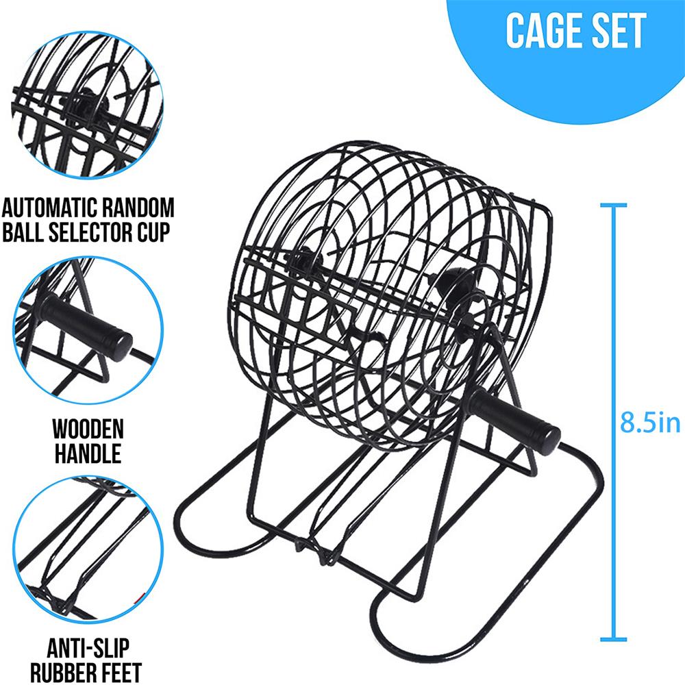 Bingo Supplies Set Metal Cage  - Board Game Night avaliação e preço