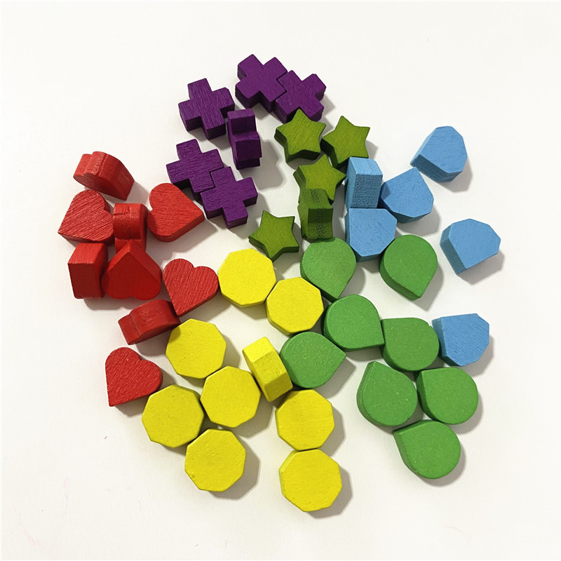 40Pcs 10mm Red Heart Shape Blu - Board Game Dixit avaliação e preço