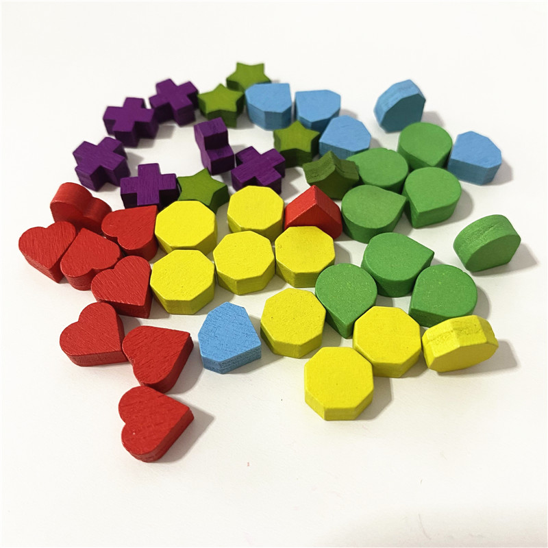 40Pcs 10mm Red Heart Shape Blu - Board Game Dixit avaliação e preço