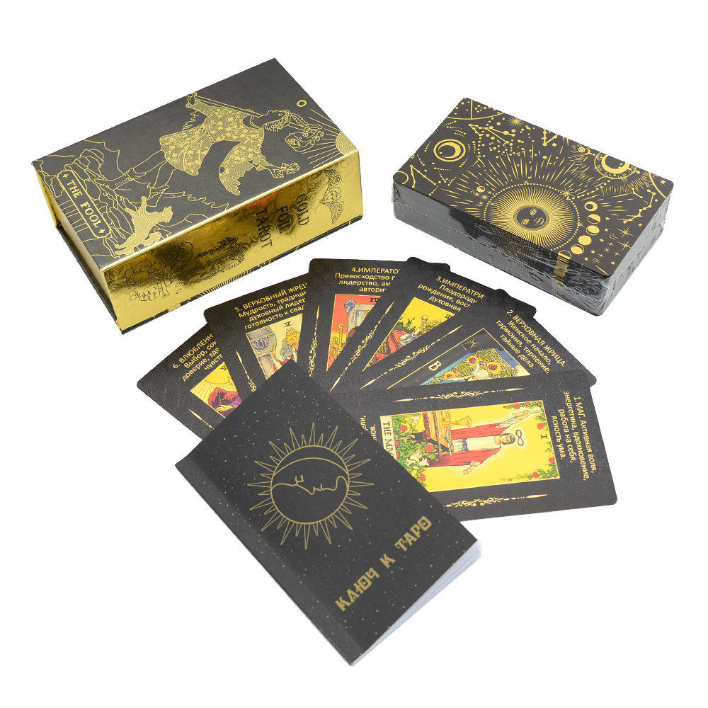 Gold Foil Tarot 12x7cm Russian - Board Game Uno avaliação e preço