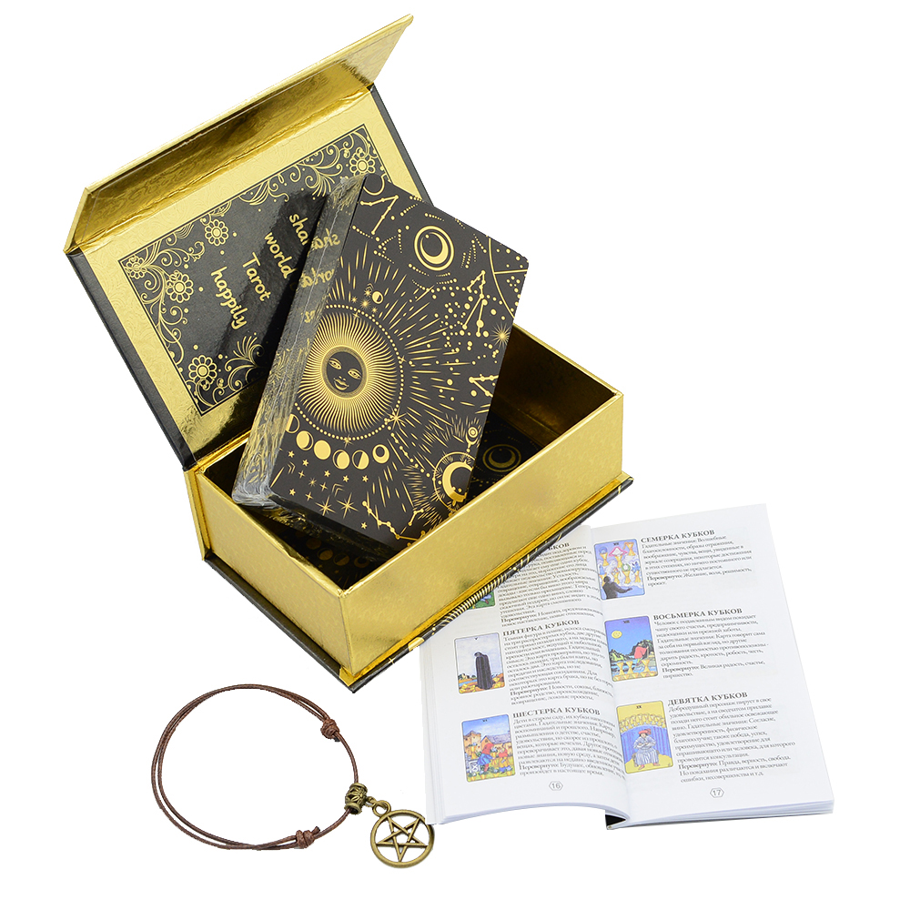 Gold Foil Tarot 12x7cm Russian - Board Game Uno avaliação e preço