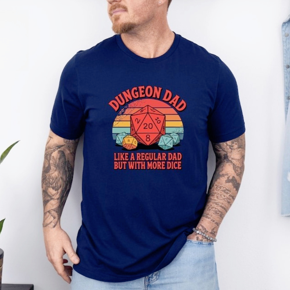 Dungeon Dad Shirt Funny Dungeo - Board Game Night avaliação e preço