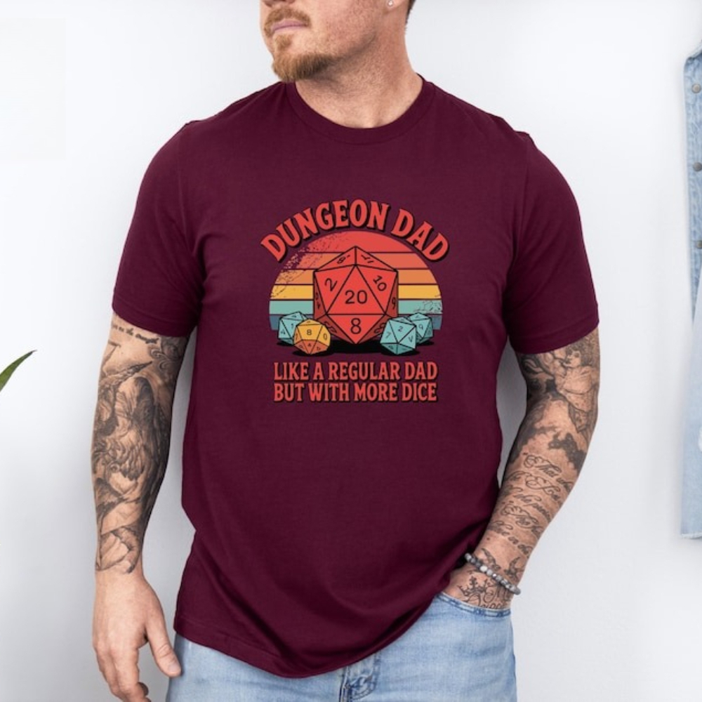 Dungeon Dad Shirt Funny Dungeo - Board Game Night avaliação e preço